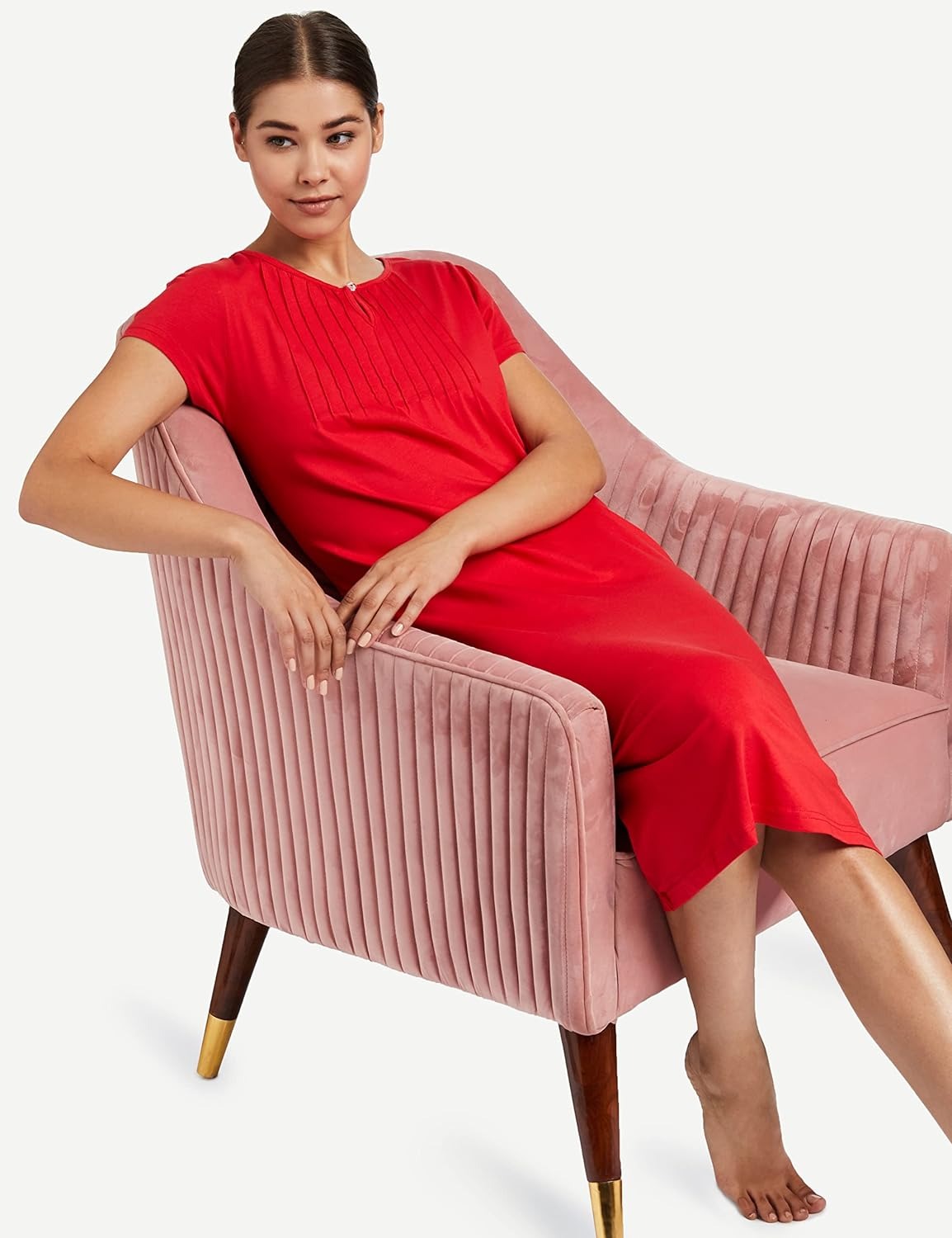 Women's Cotton Knee Length Night Gown