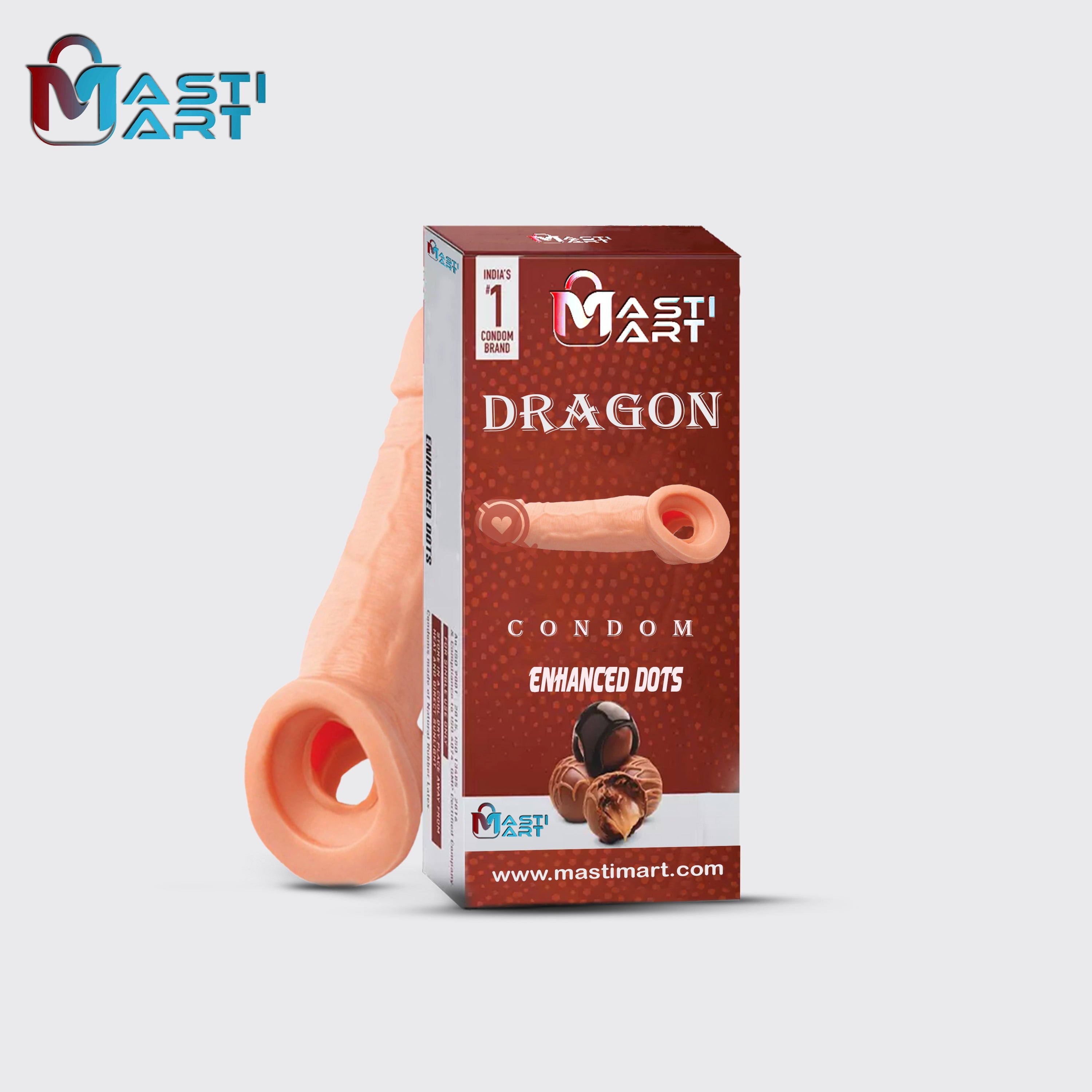Masti Mart Dragon Condom 8 Inch/ Silicone Condom
